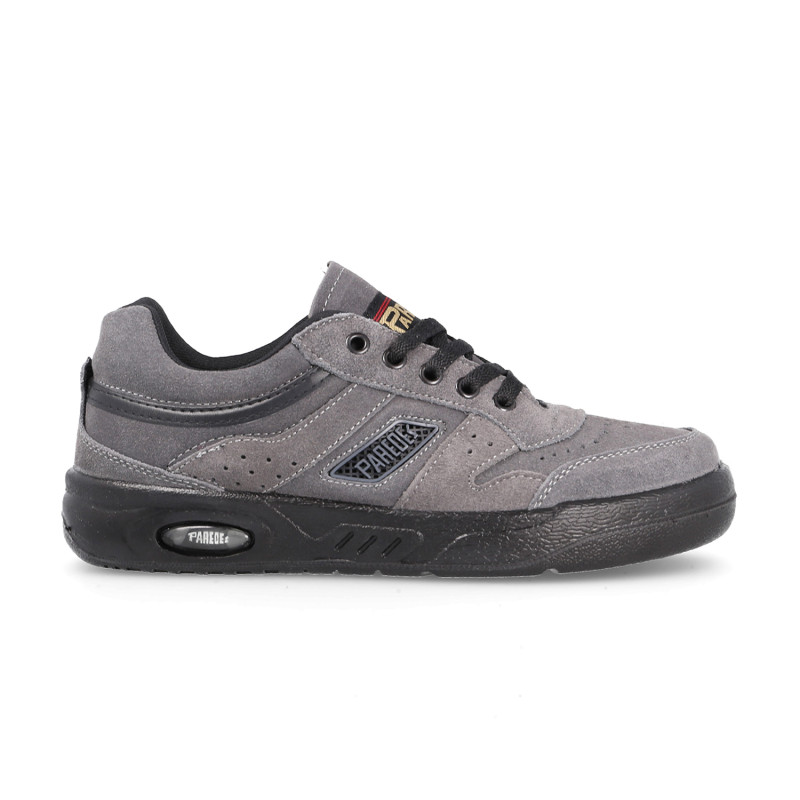 Paredes Zapatillas Ecologico Serraje Velcro Gris