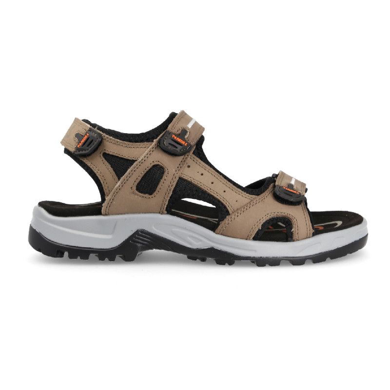 Trekking sandals for men comfortable and fresh in dark gray color