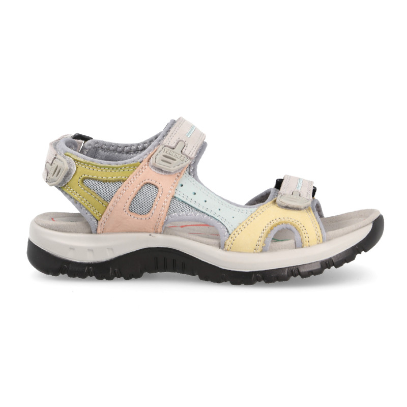 Women's trekking sandals with great fit and resistant in blue and gray