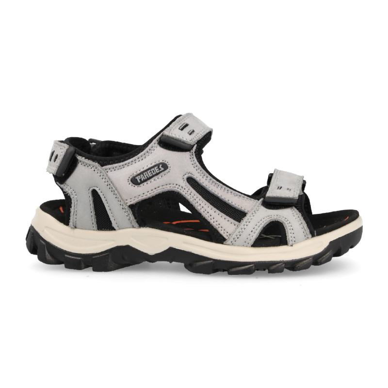 Sandalias de trekking para mujer con triple ajuste, cómodas y resistentes en color azul claro