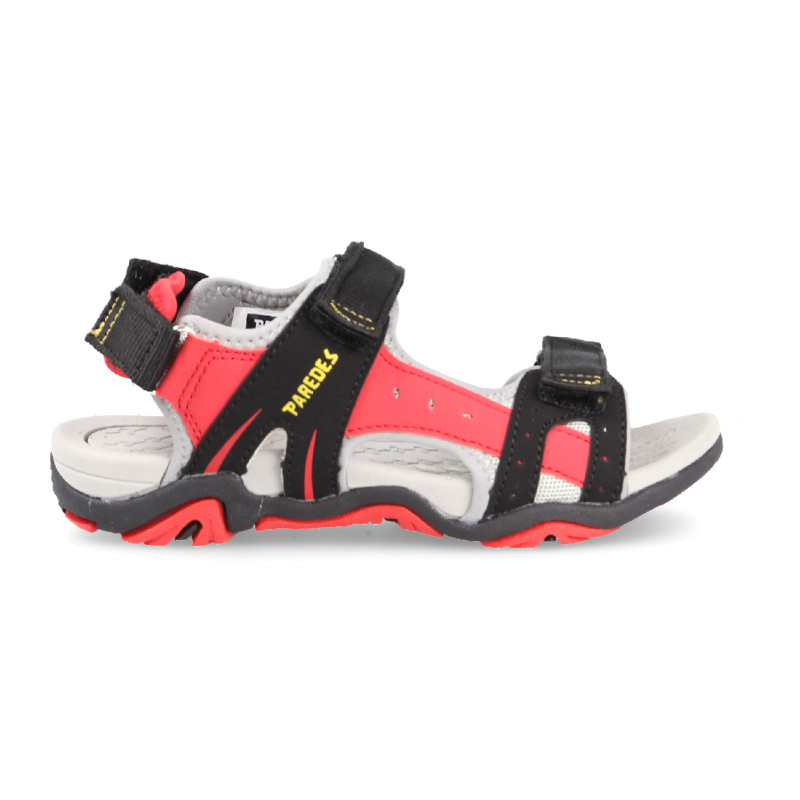 Trekking sandals for children comfortable, light and breathable in black