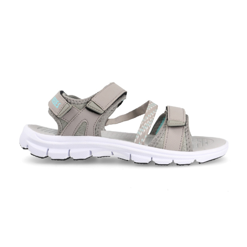 Sandalias de trekking para mujer cómodas y estilosas en color gris
