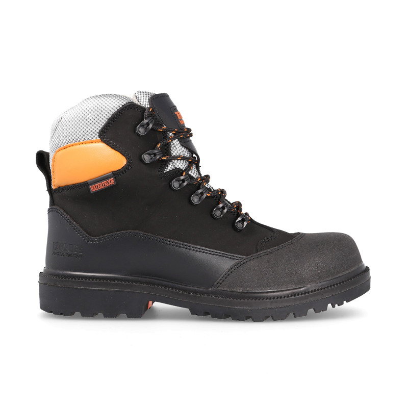 Safety boots with fiberglass toe cap