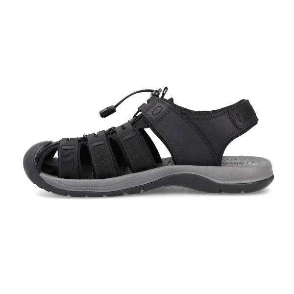 Sandalias de trekking para hombre con diseño cerrado para mayor ajuste al pie en color negro 2