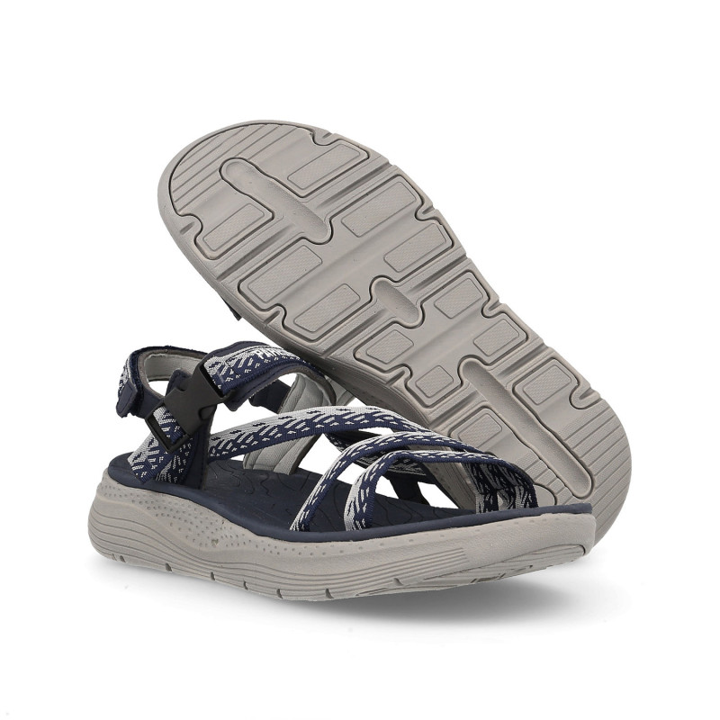 Sandalias Mujer Sofisticación Confrides Azul...