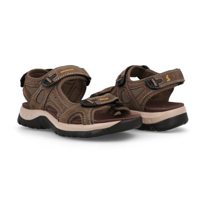 Sandalias outdoor mujer Banyotes marrón oscuro