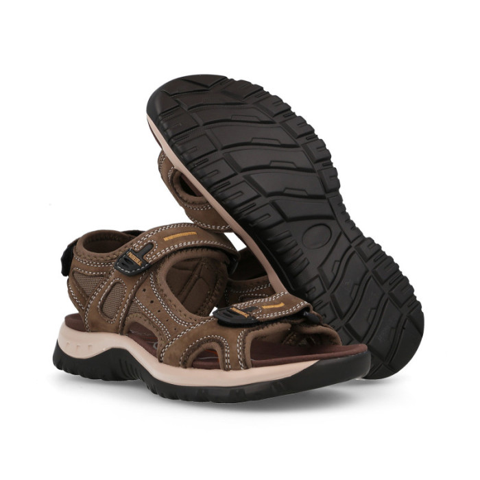 Sandalias outdoor mujer Banyotes marrón oscuro