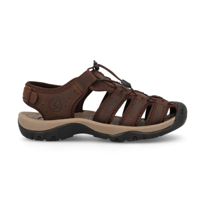 Sandalias trekking hombre Ayuelas en marrón oscuro con suela Phylon+TPR Sandalias trekking hombre Ayuelas en marrón oscuro con suela Phylon+TPR
