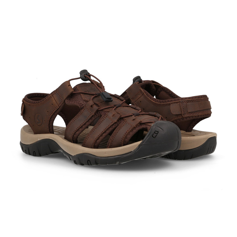 Sandalias outdoor hombre Ayuelas marrón oscuro