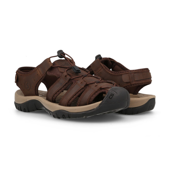 Sandalias outdoor hombre Ayuelas marrón oscuro