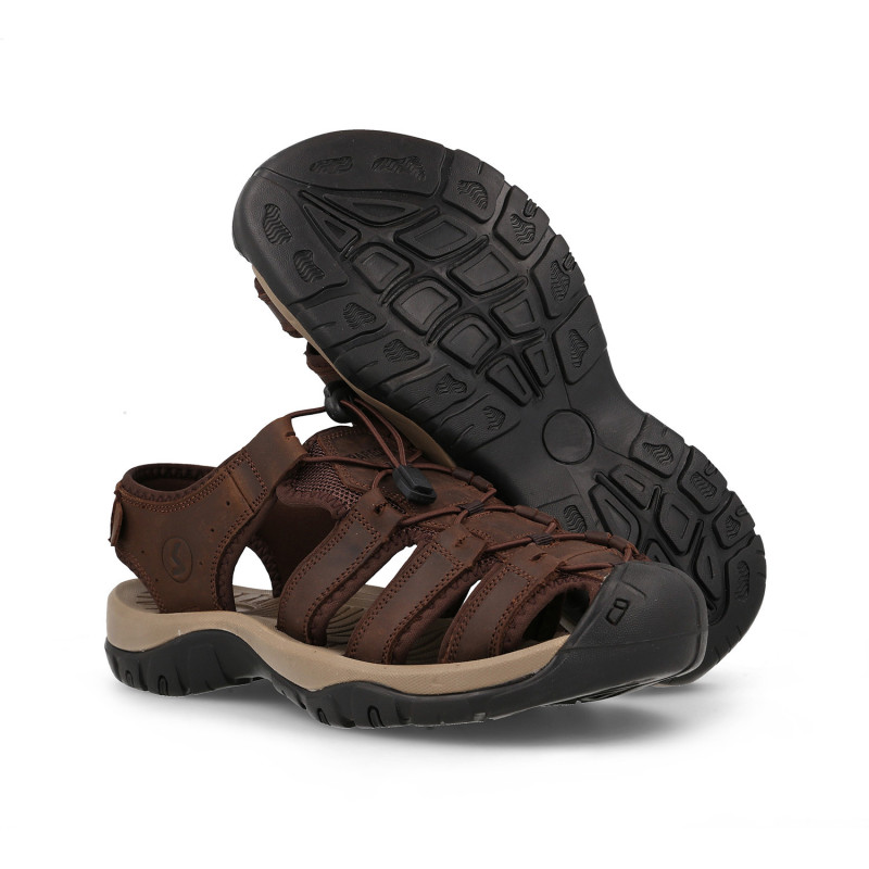 Sandalias outdoor hombre Ayuelas marrón oscuro