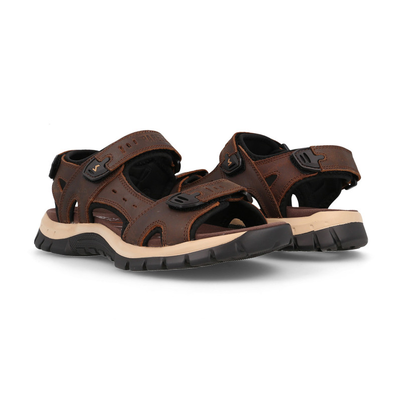 Sandalias outdoor hombre Ferran marrón oscuro