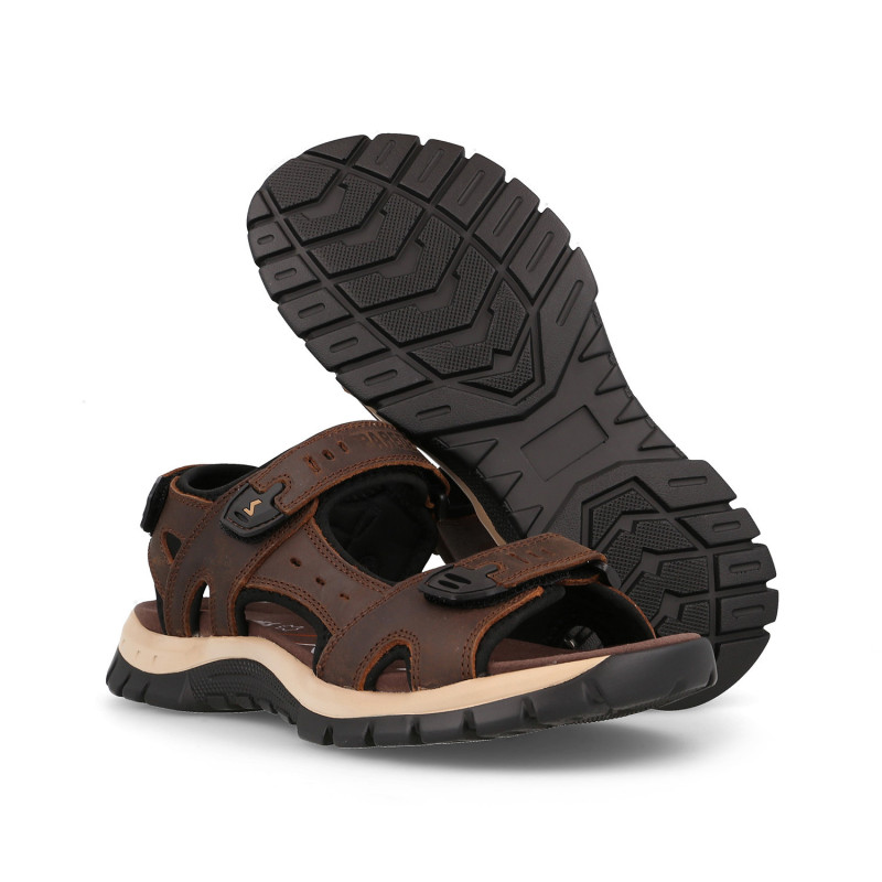 Sandalias outdoor hombre Ferran marrón oscuro
