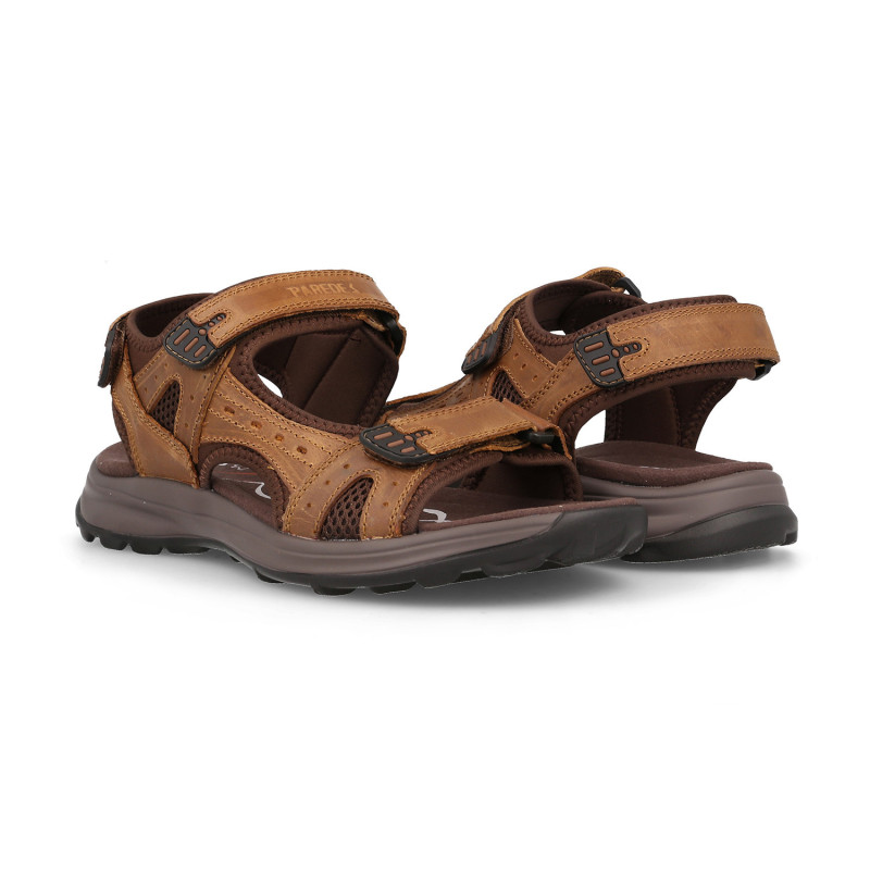 Sandalias outdoor hombre Adelán marrón claro