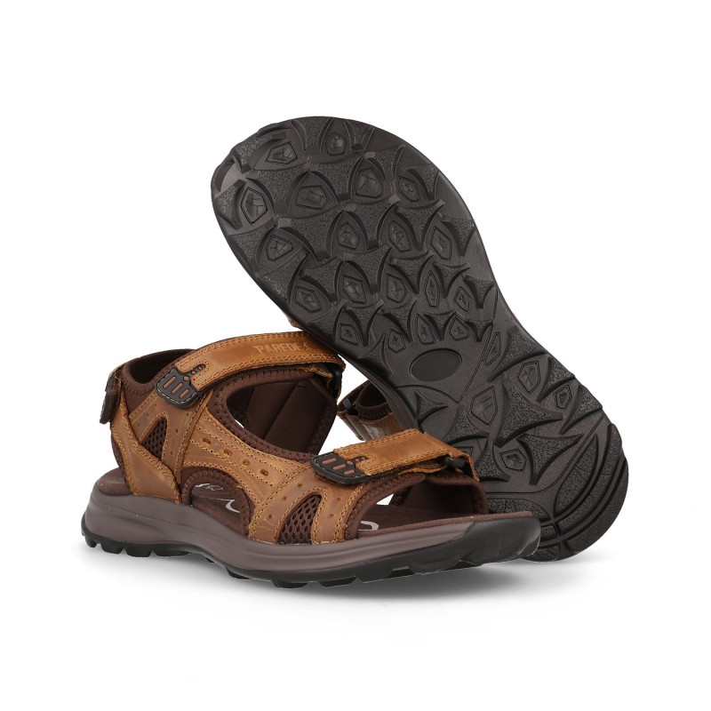 Sandalias outdoor hombre Adelán marrón claro