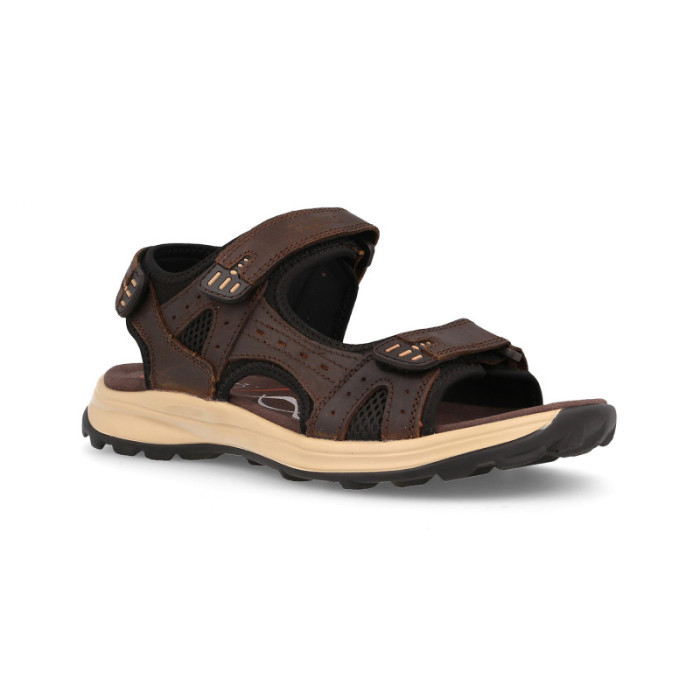 Sandalias outdoor hombre Adelán marrón oscuro