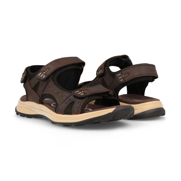 Sandalias outdoor hombre Adelán marrón oscuro