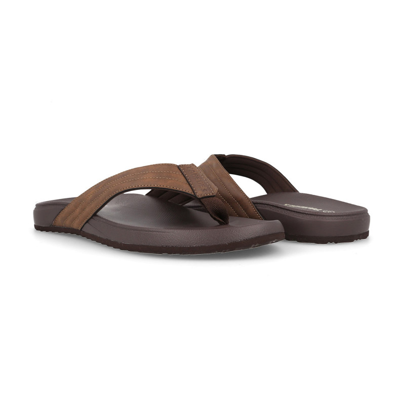 Sandalias casual hombre Coy marrón oscuro