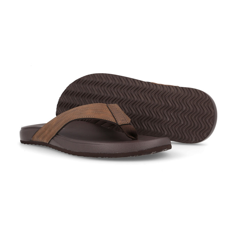 Sandalias casual hombre Coy marrón oscuro