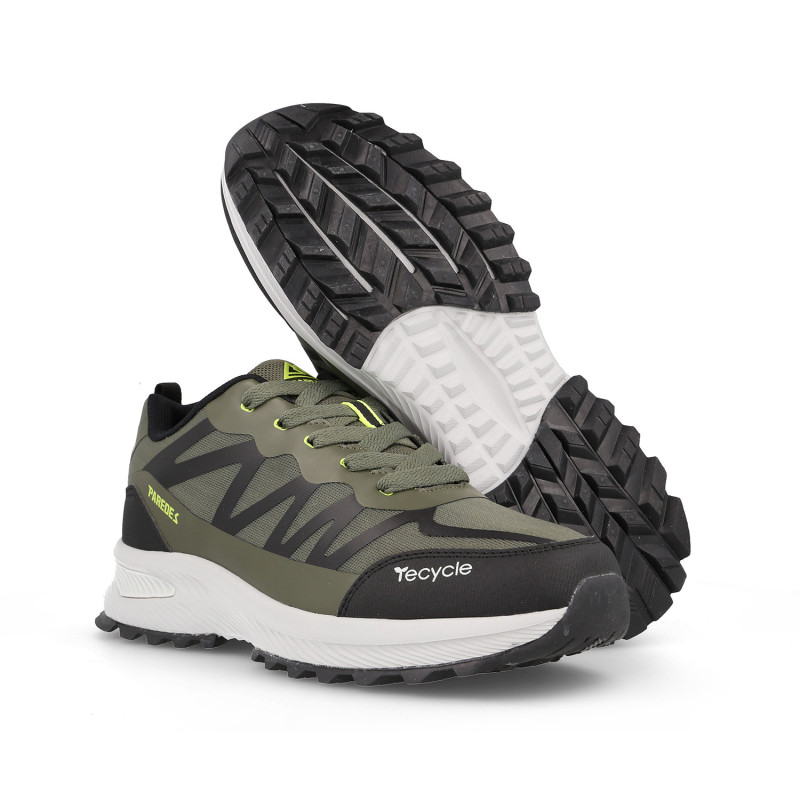 Zapatillas trekking hombre Noval kaki