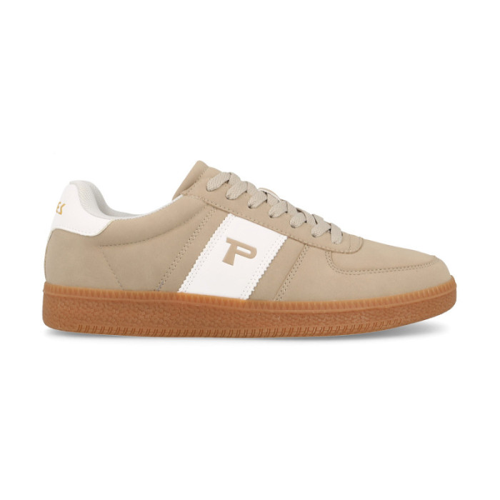 Zapatillas casual hombre Itara en beige con diseño retro y la icónica 'P' Zapatillas casual hombre Itara en beige con diseño retro y la icónica 'P'