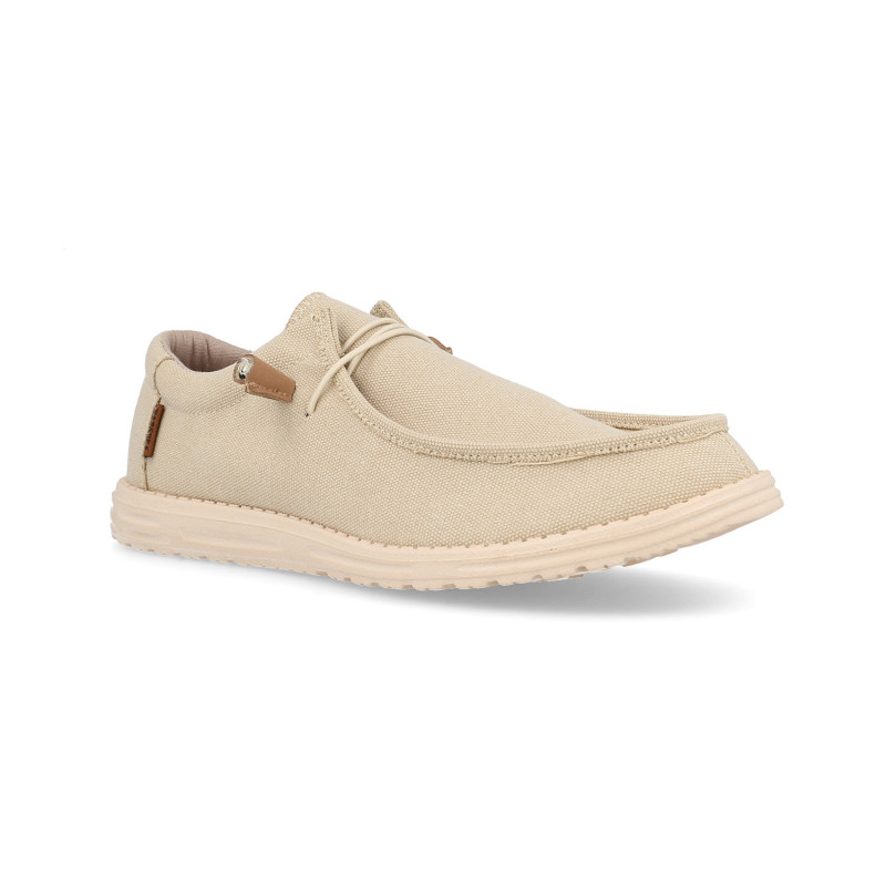 Zapatillas casual hombre Naval beige