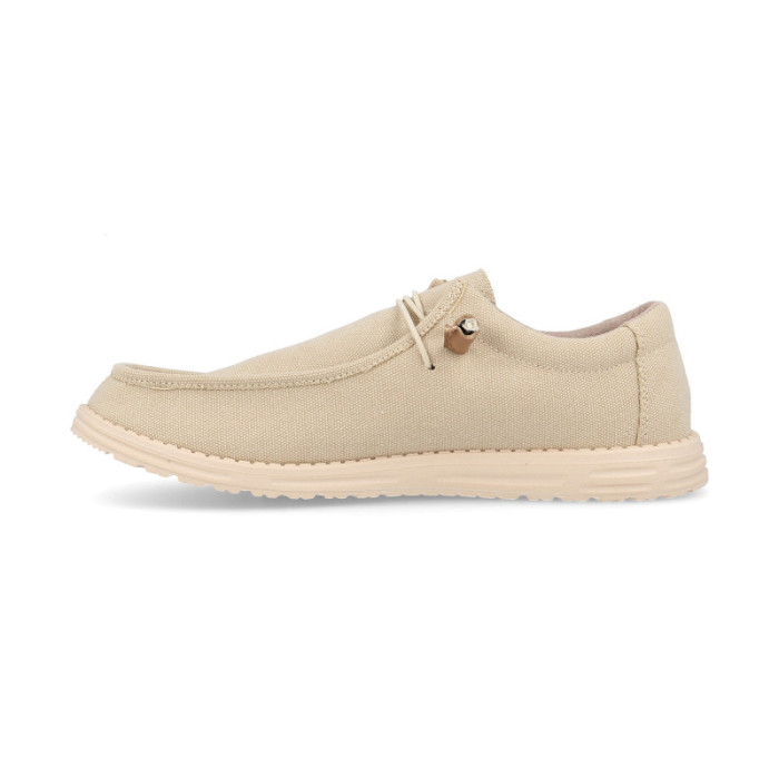 Zapatillas casual hombre Naval beige
