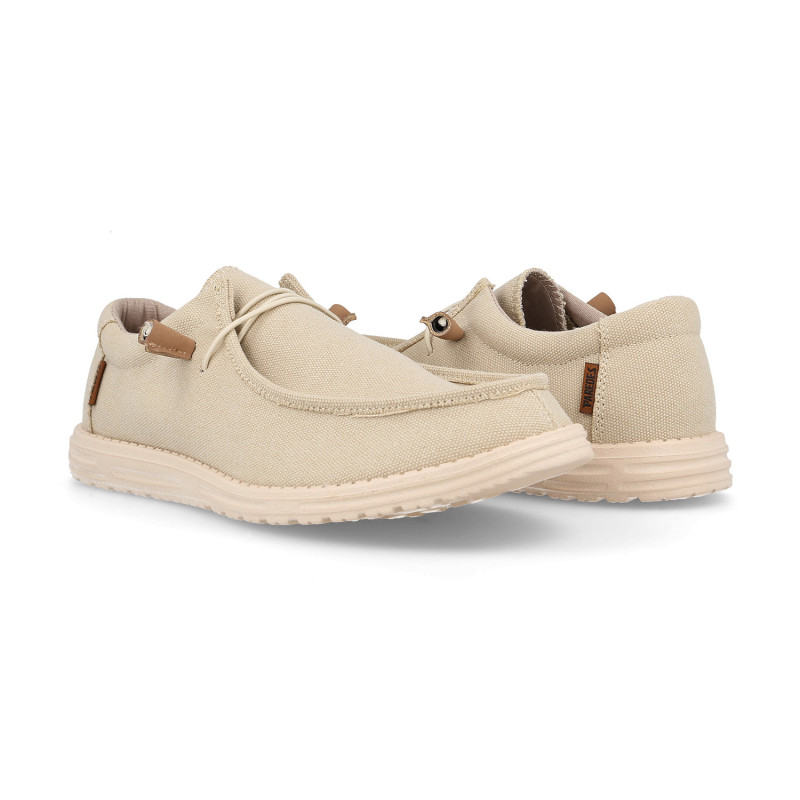 Zapatillas casual hombre Naval beige