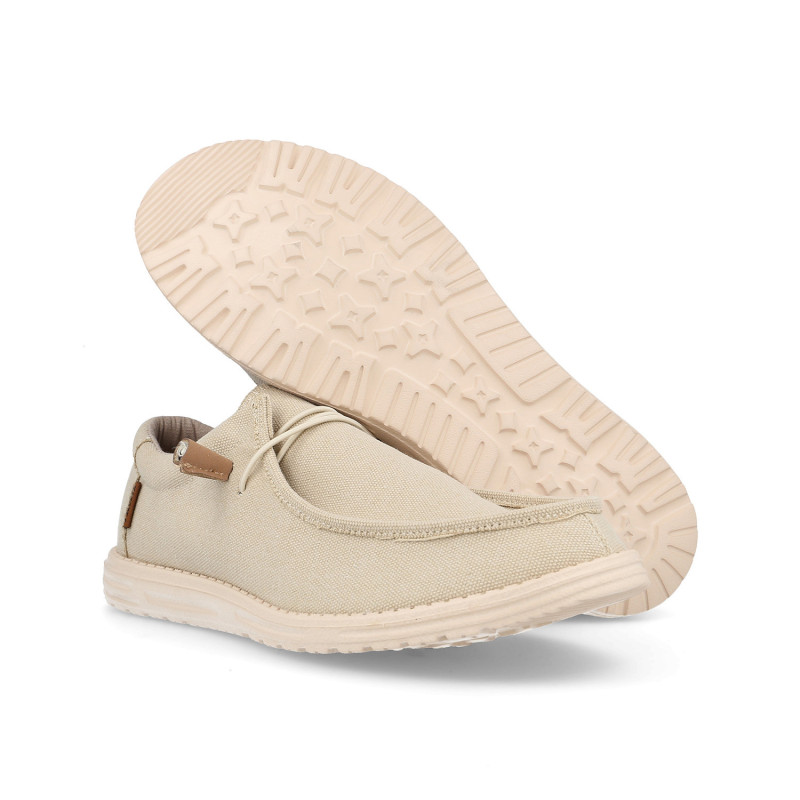 Zapatillas casual hombre Naval beige
