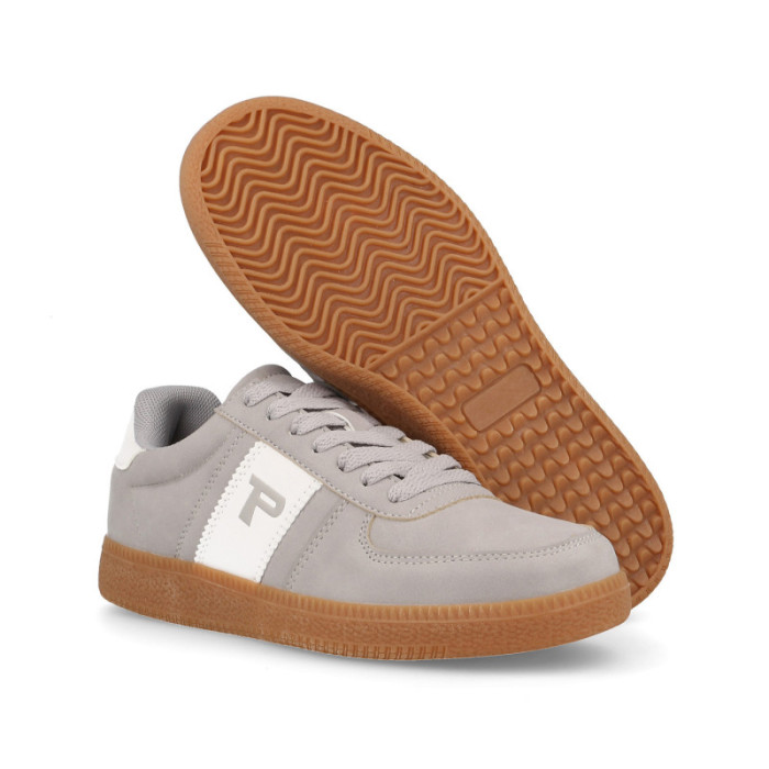 Zapatillas casual mujer Aregume gris