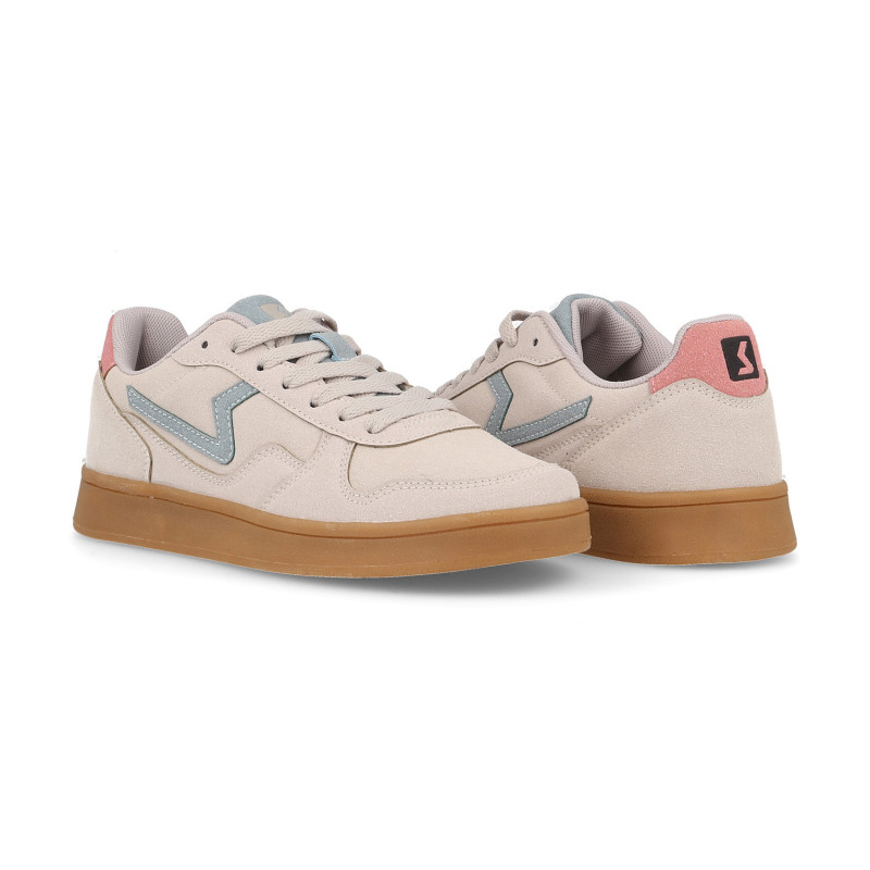 Zapatillas casual mujer Nuarbe beige