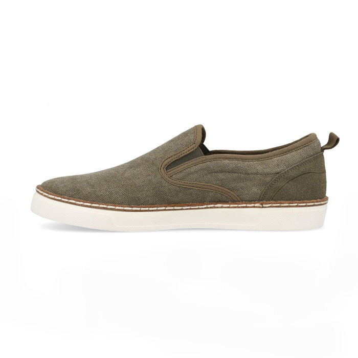 Zapatillas casual hombre Hoyuelos kaki
