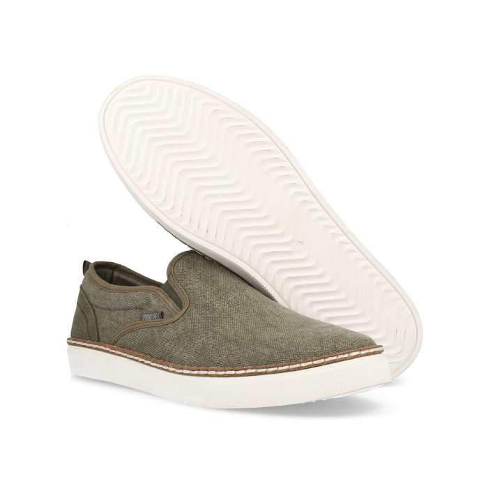 Zapatillas casual hombre Hoyuelos kaki