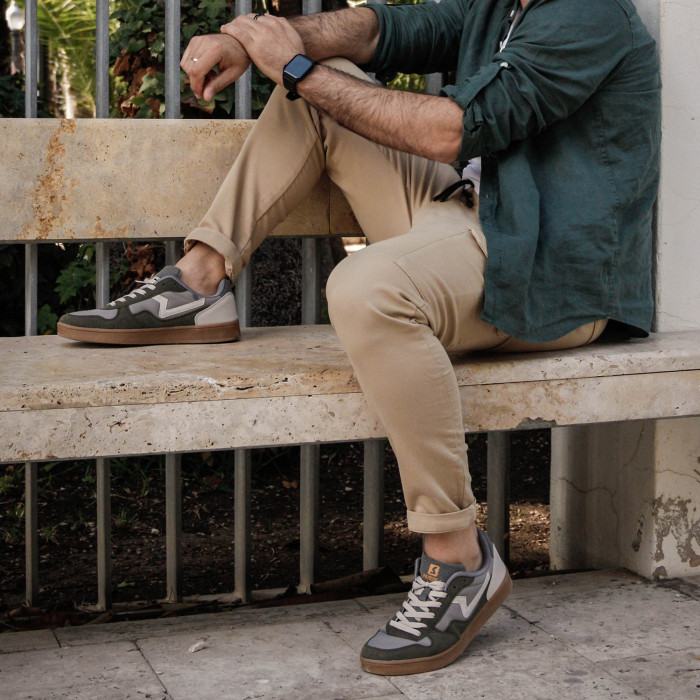 Zapatillas casual hombre Alkiza kaki