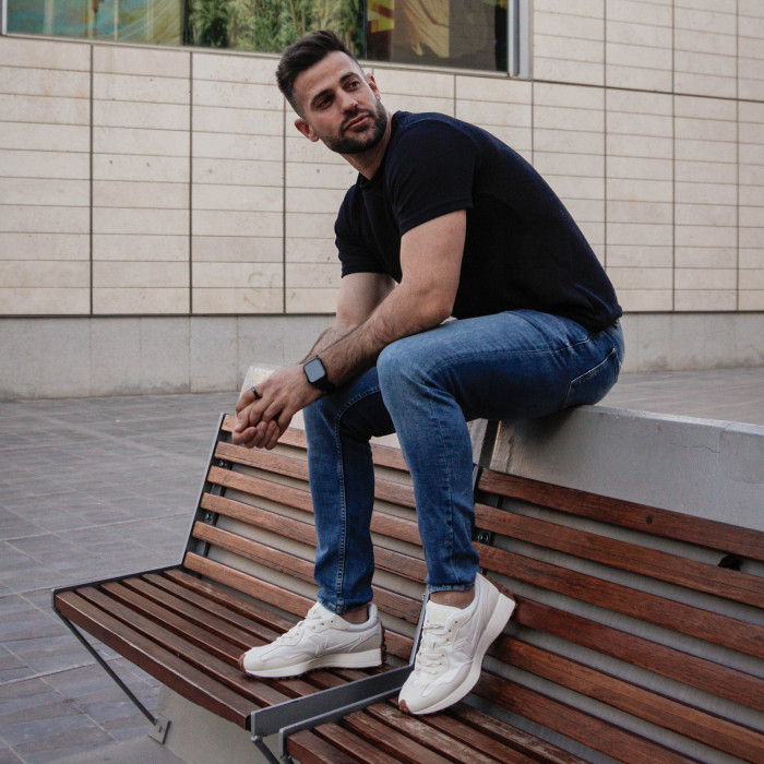 Zapatillas casual hombre Berzosa blanco