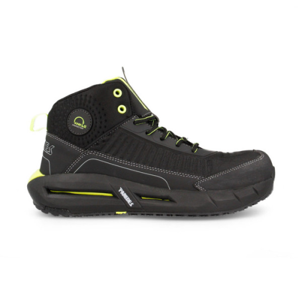 Zapatillas de seguridad Paredes Morfeo negras y naranjas con puntera Carbonshield y suela antideslizante TopGrip