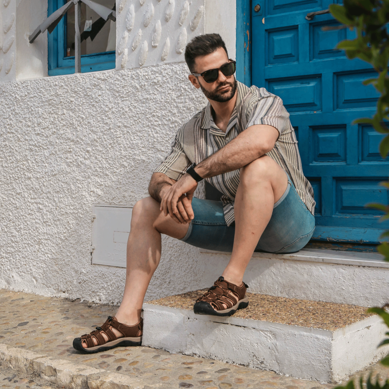 Sandalias outdoor hombre Ayuelas marrón