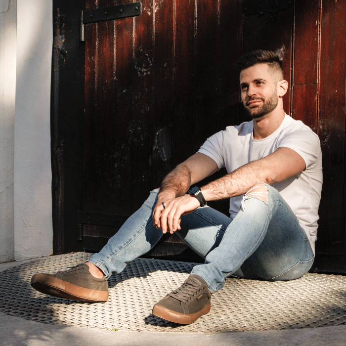 Zapatillas casual hombre Hermisende gris