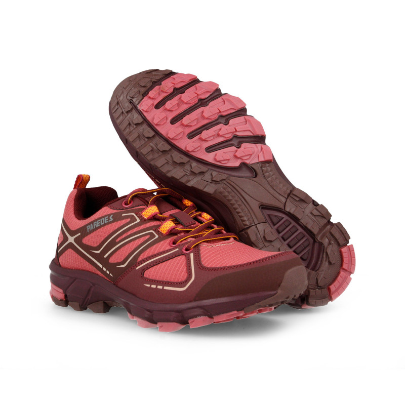 Zapatillas trekking para mujer Cobisa burdeos