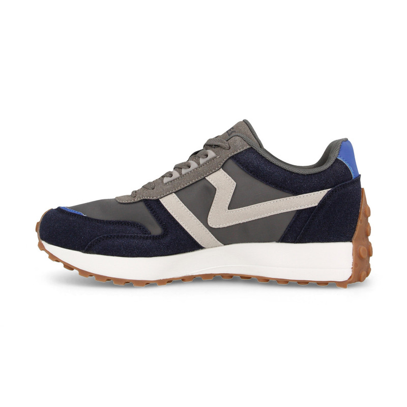 Zapatillas casual para hombre Fortaleny gris-azul