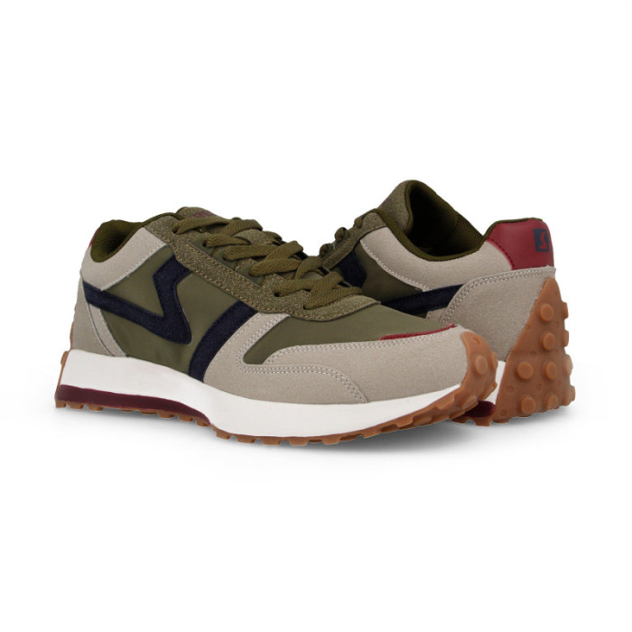 Zapatillas casual para hombre Fortaleny verde