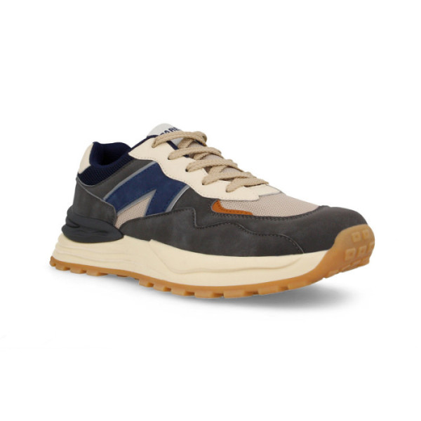 Zapatillas Paredes Pedralba gris con beige 2