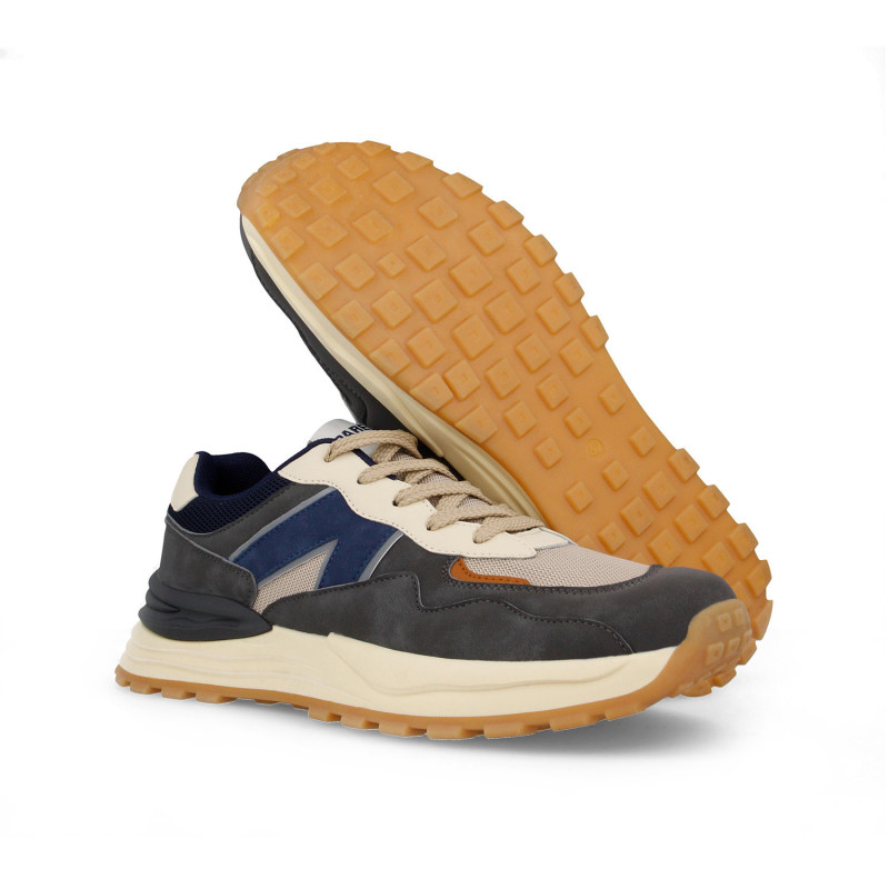 Zapatillas casual para hombre Pedralba gris-beige