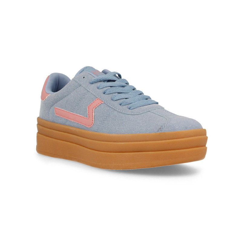 Zapatillas casual mujer Cotes Azul