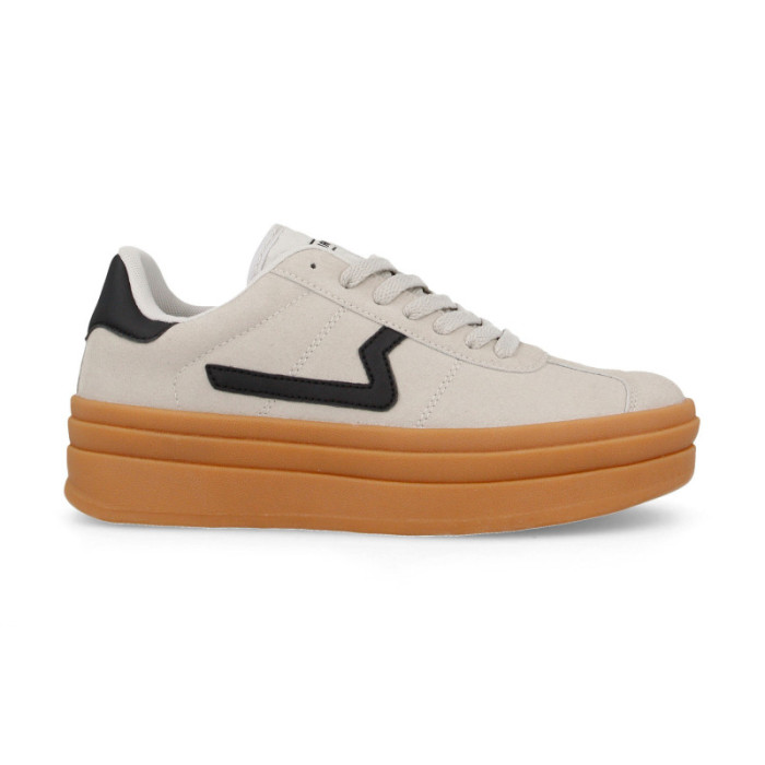 Zapatillas Paredes Cotes beige con serraje y nylon Zapatillas Paredes Cotes beige con serraje y nylon