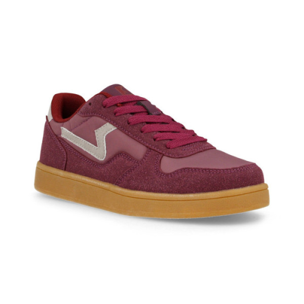 Zapatillas Paredes Cullera lila con upper mixto y suela TPR para ciudad | Perfil lateral con detalles en contraste 2