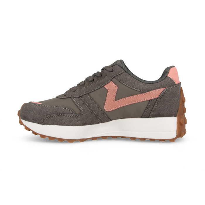 Zapatillas casual mujer Chiva Gris Rosa