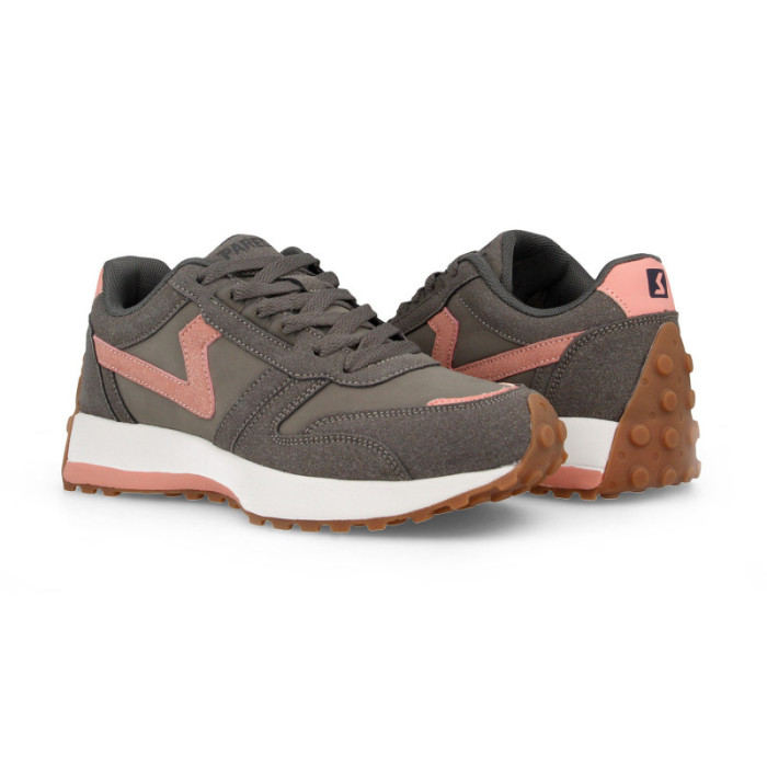 Zapatillas casual mujer Chiva Gris Rosa