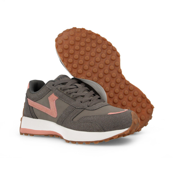 Zapatillas casual mujer Chiva Gris Rosa