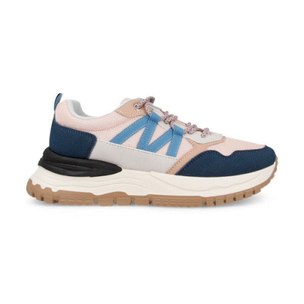 Zapatillas Paredes Real rosa con textil PVC + PU y suela TPR de tracción para ciudad | Perfil Real rosa con talón marcado